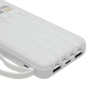 Powerbank MULTI CHARGE, колір білий - 58-8105024- Фото №16