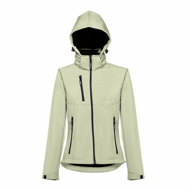 THC ZAGREB WOMEN Женская куртка softshell со съемным капюшоном пастельно-зеленый  размер S - 30181-159-S- Фото №4