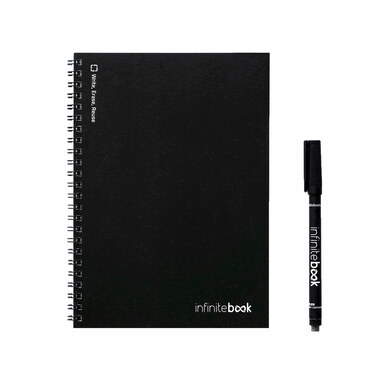 INFINITEBOOK PLAIN Блокнот А5 формату чорний - 33200-103- Фото №4