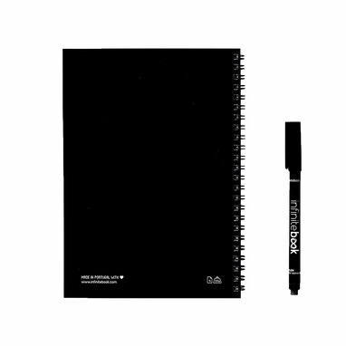 INFINITEBOOK PLAIN Блокнот А5 формату чорний - 33201-103- Фото №2