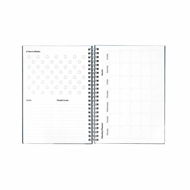 STARTER KIT INFINITE PLANNER A5. Набір містить щоденник формату А5, набір для чищення, маркер та тримач для маркерів темно-синій - 33202-134- Фото №1