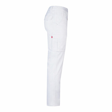 VL LUGH Многокарманные эластичные брюки (240 г/м²) из хлопка (46%), ЭМЭ (38%) и полиэстера (16%) белый  размер 36 - 36003-106-36- Фото №3