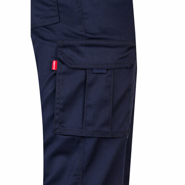 VL LUGH Многокарманные эластичные брюки (240 г/м²) из хлопка (46%), ЭМЭ (38%) и полиэстера (16%) темно-синий  размер 38 - 36003-134-38- Фото №4