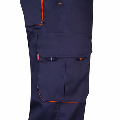 VL HYPNOS Двухцветные брюки из твила с несколькими карманами (200 г/м²), из хлопка (35%) и полиэстера (65%) синий  размер 36 - 36004-214-36- Фото №4