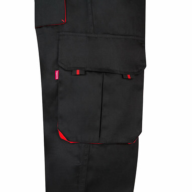 VL HYPNOS Двухцветные брюки из твила с несколькими карманами (200 г/м²), из хлопка (35%) и полиэстера (65%) черный  размер 58 - 36004-233-58- Фото №4