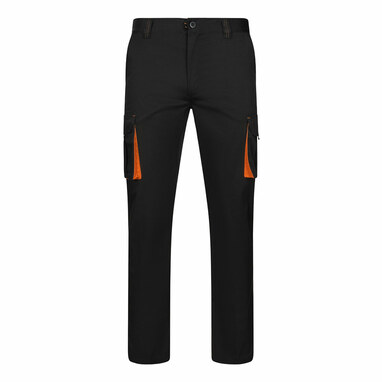 VL FIDES Двухцветные брюки-стрейч с несколькими карманами (240 г/м²) из хлопка (46%), ЭМЭ (38%) и полиэстера (16%). черный  размер 38 - 36031-213-38- Фото №3