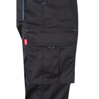 VL FIDES Двухцветные брюки-стрейч с несколькими карманами (240 г/м²) из хлопка (46%), ЭМЭ (38%) и полиэстера (16%). серый  размер 38 - 36031-227-38- Фото №4