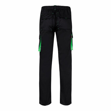 VL FIDES Двухцветные брюки-стрейч с несколькими карманами (240 г/м²) из хлопка (46%), ЭМЭ (38%) и полиэстера (16%). черный  размер 36 - 36031-243-36- Фото №1