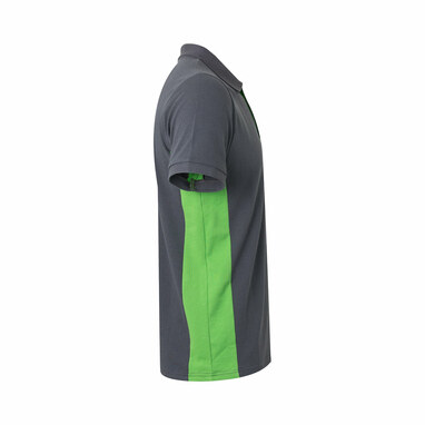 VL SUPAY Двухцветная рубашка-поло из пике (180 г/м²), короткий рукав, из хлопка (60%) и полиэстера (40%). серый  размер L - 36039-247-L- Фото №2