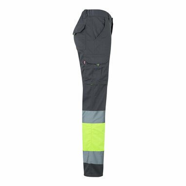 VL ZEUS Двоколірні брюки-стрейч з кількома кишенями (240 г/м²) з бавовни (46%), ЕМЕ (38%) та поліестеру (16%). сірий  розмір S - 36087-207-S- Фото №3