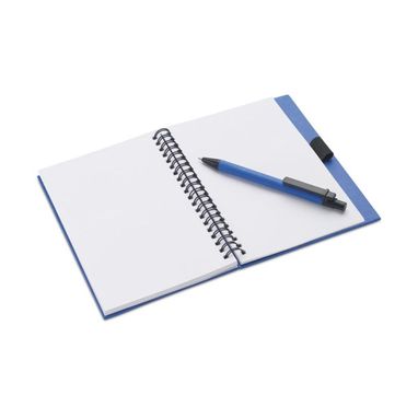 Синий эко-блокнот А5 формата с ручкой - MO7172_04- Фото №2