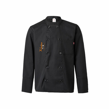 VL KALI Кухонная куртка с длинными рукавами (175 г/м²) из хлопка (35%) и полиэстера (65%) черный размер 44 - 36123-103-44- Фото №4 VL KALI Кухонная куртка с длинными рукавами (175 г/м²) из хлопка (35%) и полиэстера (65%) черный размер 44 - 36123-103-44- Фото №4