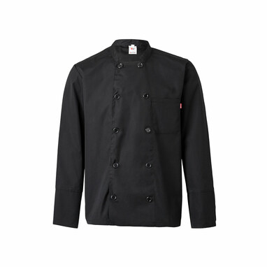 VL KALI Кухонная куртка с длинными рукавами (175 г/м²) из хлопка (35%) и полиэстера (65%) черный размер 44 - 36123-103-44- Фото №5 VL KALI Кухонная куртка с длинными рукавами (175 г/м²) из хлопка (35%) и полиэстера (65%) черный размер 44 - 36123-103-44- Фото №5