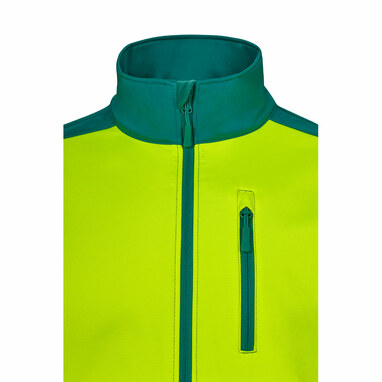 VL HESTIA Двоколірна куртка softshell (280 г/м²) з поліестеру (96%) та еластану (4%). зелений розмір 3XL - 36144-209-3XL- Фото №5 VL HESTIA Двоколірна куртка softshell (280 г/м²) з поліестеру (96%) та еластану (4%). зелений розмір 3XL - 36144-209-3XL- Фото №5