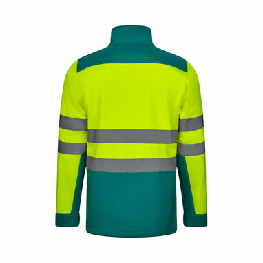 VL HESTIA Двоколірна куртка softshell (280 г/м²) з поліестеру (96%) та еластану (4%). зелений розмір L - 36144-209-L- Фото №1 VL HESTIA Двоколірна куртка softshell (280 г/м²) з поліестеру (96%) та еластану (4%). зелений розмір L - 36144-209-L- Фото №1