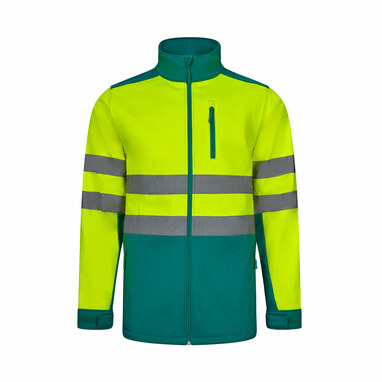 VL HESTIA Двоколірна куртка softshell (280 г/м²) з поліестеру (96%) та еластану (4%). зелений розмір M - 36144-209-M- Фото №8 VL HESTIA Двоколірна куртка softshell (280 г/м²) з поліестеру (96%) та еластану (4%). зелений розмір M - 36144-209-M- Фото №8