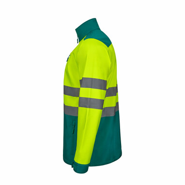 VL HESTIA Двоколірна куртка softshell (280 г/м²) з поліестеру (96%) та еластану (4%). зелений розмір S - 36144-209-S- Фото №3 VL HESTIA Двоколірна куртка softshell (280 г/м²) з поліестеру (96%) та еластану (4%). зелений розмір S - 36144-209-S- Фото №3