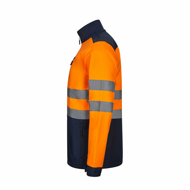 VL HESTIA Двоколірна куртка softshell (280 г/м²) з поліестеру (96%) та еластану (4%). синій  розмір 2XL - 36144-214-2XL- Фото №2