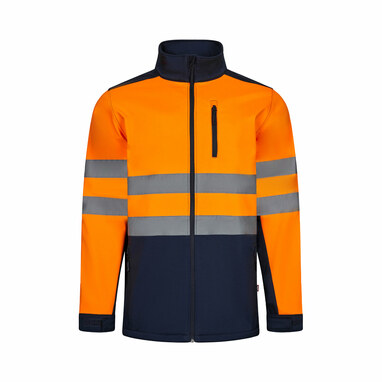 VL HESTIA Двоколірна куртка softshell (280 г/м²) з поліестеру (96%) та еластану (4%). синій розмір 3XL - 36144-214-3XL- Фото №4 VL HESTIA Двоколірна куртка softshell (280 г/м²) з поліестеру (96%) та еластану (4%). синій розмір 3XL - 36144-214-3XL- Фото №4
