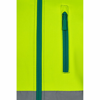 VL HESTIA LARGE Двоколірна куртка softshell (280 г/м²) з флісовою підкладкою та мембраною TPU, з поліестеру (96%) та еластану (4%). зелений  розмір 5XL - 36145-209-5XL- Фото №5