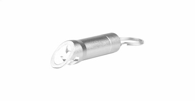 Брелок-відкривачка з LED-ліхтариком, сріблястий Zaro, колір сріблястий - AP781001-21- Фото №3