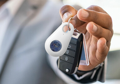 Кнопка Bluetooth поиска ключей Krosly, цвет белый - AP781133-01- Фото №5