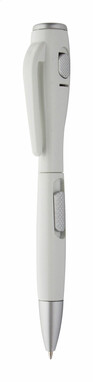 Ручка кулькова з ліхтариком Senter, колір білий - AP791520- Фото №1