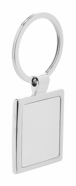 Брелок для ключів Rectangle, колір сірий - AP800655- Фото №1