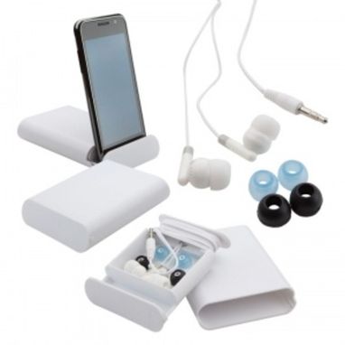 Навушники з підставкою для телефону Earstand, колір білий - AP806970-01- Фото №1