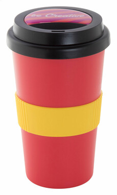 Термокружка індивідуальна-кришка CreaCup, колір чорний - AP892006-10_B- Фото №2