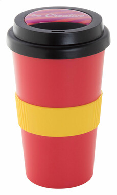 Термокружка індивідуальна-кришка CreaCup, колір чорний - AP892006-10_B- Фото №3
