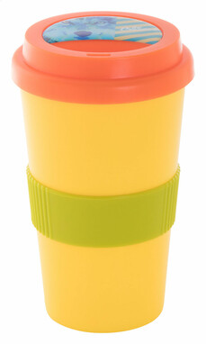 Термокружка індивідуальна CreaCup, колір жовтий - AP892006-02_A- Фото №3