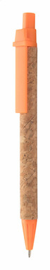 Ручка шариковая  Subber из пробки, цвет оранжевый - AP809605-03- Фото №1