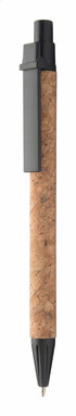 Ручка шариковая  Subber из пробки, цвет черный - AP809605-10- Фото №1