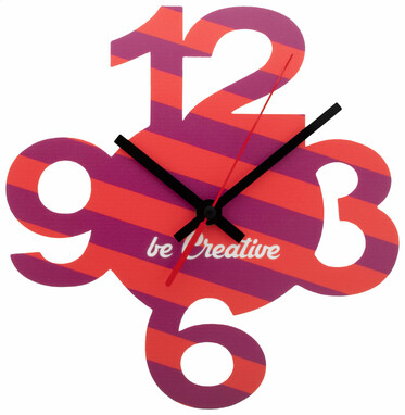 Часы настенные BeTime 12, цвет белый - AP718178- Фото №3