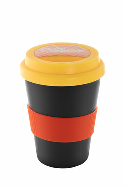 Термокружка индивидуальная CreaCup Mini, с крышкой, цвет желтый - AP892007-02_B- Фото №2