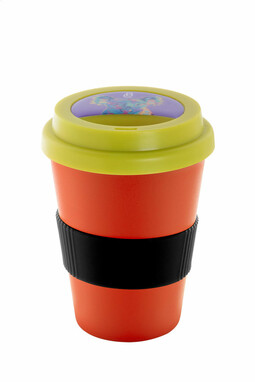 Термокружка индивидуальная CreaCup Mini, с крышкой, цвет черный - AP892007-10_C- Фото №3