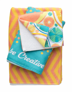 Полотенце под сублимацию CreaTowel, цвет белый - AP718186-01- Фото №2