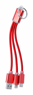 Кабель зарядный USB Scolt, цвет красный - AP721102-05- Фото №2