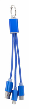 Кабель зарядный USB Scolt, цвет синий - AP721102-06- Фото №1