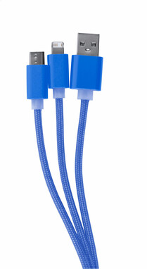 Кабель зарядный USB Scolt, цвет синий - AP721102-06- Фото №3