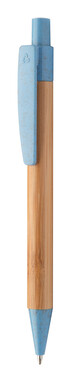 Ручка шариковая бамбуковая Boothic, цвет синий - AP810427-06- Фото №1
