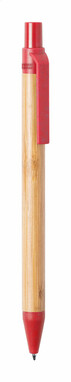 Бамбуковая шариковая ручка Roak, цвет красный - AP722054-05- Фото №1