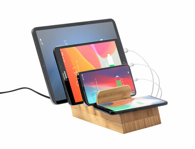 Зарядная станция USB Lupint, цвет естественный - AP722114- Фото №4