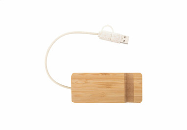 USB хаб Mobaru, цвет натуральный - AP864016- Фото №2