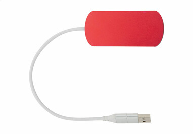USB хаб Raluhub, цвет красный - AP864022-05- Фото №2