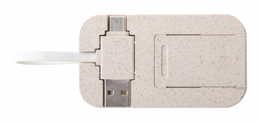 USB-хаб Holbaru, цвет натуральный - AP864034- Фото №4