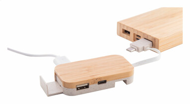 USB-хаб Holbaru, цвет натуральный - AP864034- Фото №6