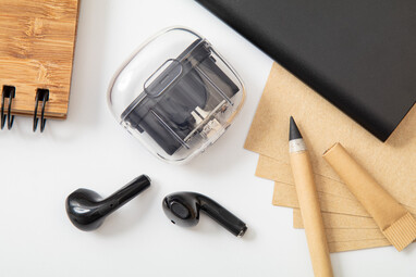 Прозорі Bluetooth-навушники Trance, колір чорний - AP864031-10- Фото №6 Прозорі Bluetooth-навушники Trance, колір чорний - AP864031-10- Фото №6