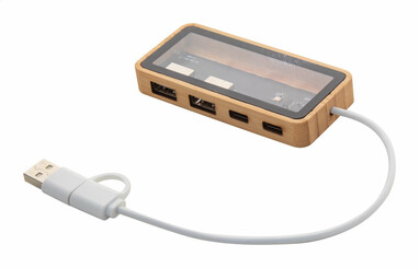 Прозрачный USB-хаб SeeHub, цвет натуральный - AP864036- Фото №2